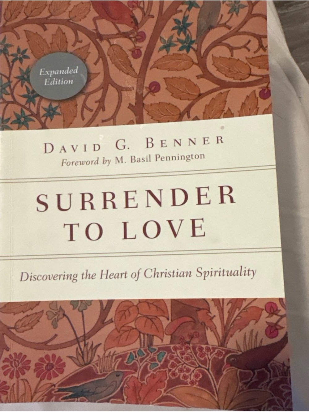 Surrender to Love Paperback Book - Cream & Brown